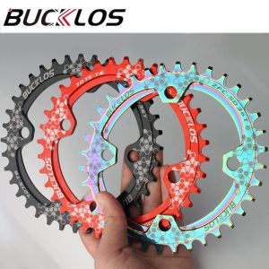 BUCKLOS 104BCD Chairing 30/32/34/36/38T Bike Crankset Round Chainwheel Sprocket for 8/9/10/11 Speed