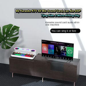 Bộ Karaoke KTV All Mix Sound Card Lọc Âm DSP Tặng Kèm 2 Micro Không Dây - WorldMart