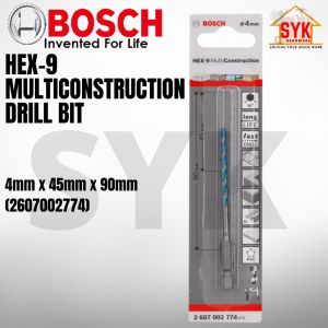 SYK Bosch 3mm 4mm 5mm 5.5mm 6mm 7mm 10mm 12mm Hex-9 Multi Construction Drill Bits Multi Material Drill Bits Mata Drill