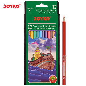 Joyko Pensil Warna Woodless Color Pencils Hexagonal Grip