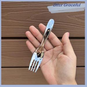 Ditur Thép Không Gỉ Vòng Muỗng Net Màu Đỏ Vàng Bữa Ăn Tối Dài Xử Lý Khuấy Món Tráng Miệng Thìa Cho Nhà Bếp Phụ Kiện Tiện Ích