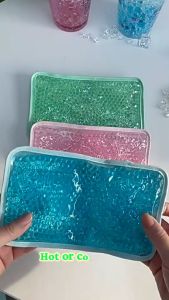 Reusable Hot Cold Pack Gel Ice Pack Soft Plush Cover Cold Compress Heat Pack For Home Travel Sports