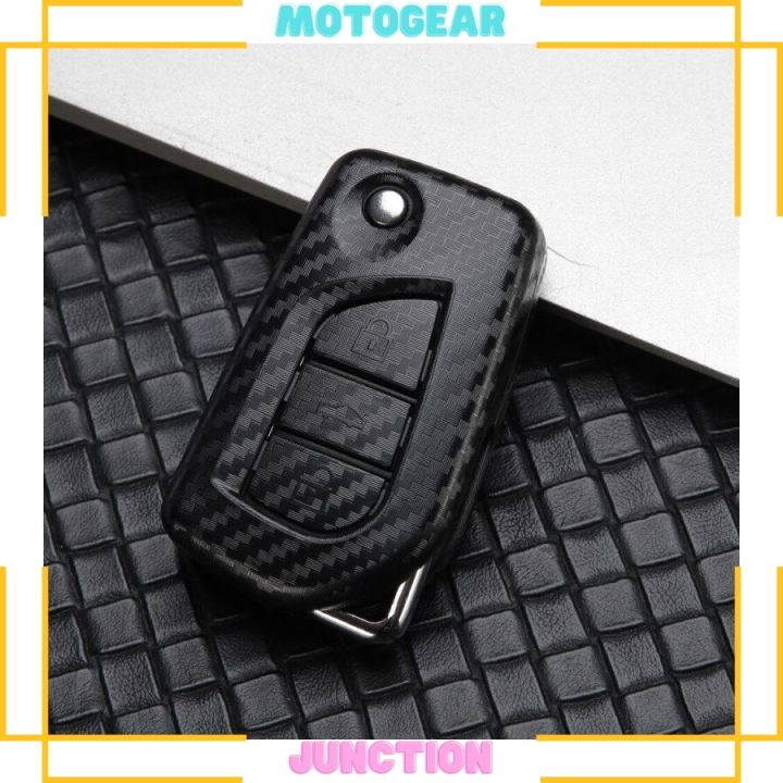 MotoGear Carbon Fiber ABS Remote Car Key Holder Full Cover Case for ...