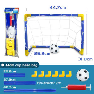 Football Goal Net Frame Outdoor Indoor Bola Sepak Childrens Soccer Practice Mini Foldable Sports Football Frame Toy + Pump 足球门