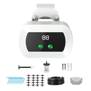 Indoor Timer Plant Irrigation Kits Automatic Watering Drip System for Balcony Garden Up to 10 Pots with 10M Water Tube