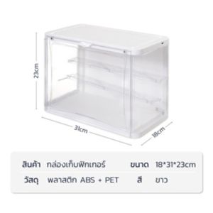กล่องสะสมโมเดล ตู้โมเดล 2 ชั้น Display Box กล่องเก็บโมเดล 2ชั้น 3 ชั้น ไฟledในตัว สำหรับโชว์โมเดล ฟิกเกอร์ ตุ๊กตา วางฟิกเกอร์ 8-15ตัว Thaikea