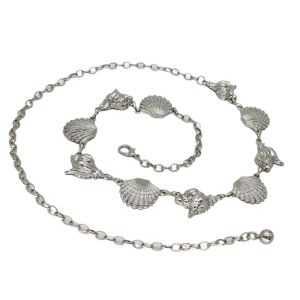 CHARMST Belly Chain Bohemian Waist Chains Metal Snail Shell Body Chain Fashion Waistband Dress Belt Chains Belly Dance