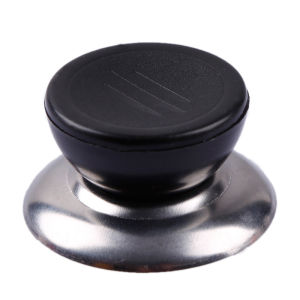 YESPERY 1/2pcs Stainless Steel Extra Thick Durable Pan Cover Button Pot Lid Head Replacement Anti-scalding Bakelite Pot Lid Knob Wok Handle