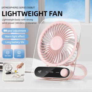Standing Fan Folding Fan Silent Shaking Head Fan 7200mah Battery Operated USB C Small Fan with Remote 4 Speeds Timer Setting from 10.5 to 105cm Height Adjustable Foldaway Fan for Camping Desk Floor Bedroom Office Travel