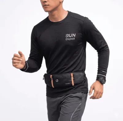 RUNDICK - Tas Lari Ringan Anti Air | RunningTas Pinggang Olahraga Unisex Pria Wanita Outdoor