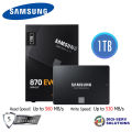 Samsung 870 EVO 1TB SATA 2.5" Internal SSD (MZ-77E1T0). 