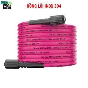 Ống Nước Cho Máy Rửa Xe Cao Áp Jiong Wa Frog 3 Lớp Có Bọc Thép Chống Mài Mòn Chống Rối Chống Gập Dây Max 220 Bar