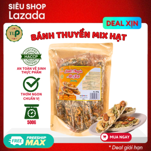BÁNH THUYỀN MIX HẠT TÂN LỘC PHÁT BỊCH 500G
