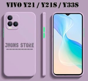 Case Vivo Y21A - Y21T - Y21 - Y33s - Y21s Softcase Square Casing Liquid Sillicone TPU Premium Colorful