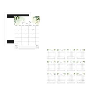 MMLUCK Sáng tạo Lịch treo tường năm 2027 với lưới lớn Di động Lịch kế hoạch Lịch trình hàng năm 12 tháng Lịch treo tường Trang trí nhà cửa