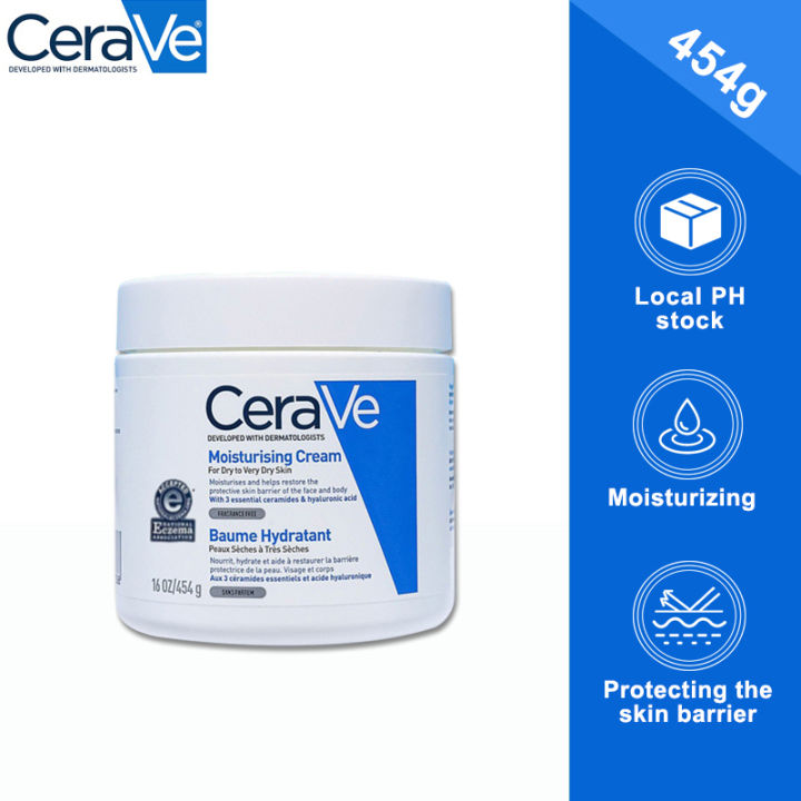 CeraVe Moisturizing Cream Daily with Ceramides Hyaluronic Acid Gentle