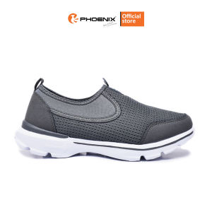 Phoenix Denzel Sepatu Slip On Pria - D.Grey