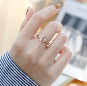 CINCIN WANITA ASLI TITANIUM  WARNA ROSE GOLD/ AKSESORIS WANITA ASLI TITANIUM / PERHIASAN FASHION ASLI TITANIUM ♥ GIRLIE ACC ♥