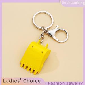 [COD] liuchuanbing Jewellery Creative Alloy Bulldozer Keychain Exquisite Personality Metal Excavator Bucket Pendant Key Chain Men Car Keyring Accessories