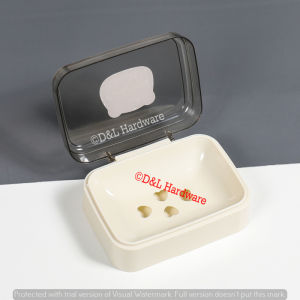 D-1318 1PCS Simple Style Soap Box with Lid Travel Portable Soap Storage Box Home Bathroom Soap Drain Holder Soap Dish Bathroom Accessories