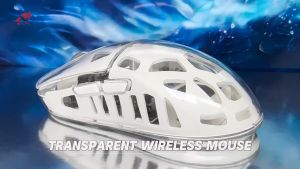 YGT WD-154 Dual mode charging wireless mouse 6D BT+2.4Ghz Wireless Recharageable Trainsparent Lighting mouse with LCD power showing