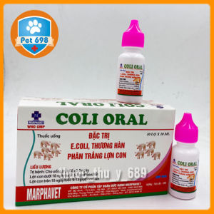 COLIORAL 10ml x 10 lọ chữa bệnh đường ruột lợn chó mèo gà đá PET-698
