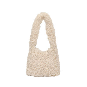Lamb Wool Womens Bag Autumn Winter New Fashionable Versatile Shoulder Bag Stylish Simple Large Capacity Plush Tote Bag