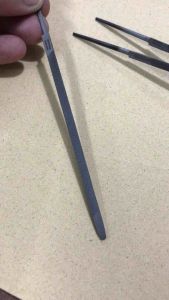 CROCODILE RALPH MARTINDALE FILES ตะไบสามเหลี่ยม 4 นิ้ว ผอมพิเศษ ตราจระเข้ แท้ 100% ตะไบ ตะไบสามเหลี่ยม ตะไบลับคมเลื่อย