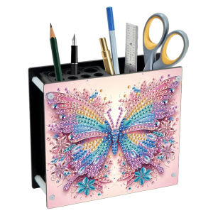 Acrylic Special Shape Animals Diamond Painting Pencil Holder Diamond Art Pen Holder Kit Rhinestones Pencil Organizer