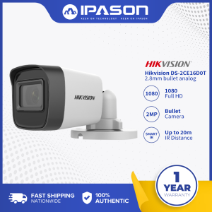 Hikvision DS-2CE16D0T-EXIPF 2.8mm & 3.6mm 2mp bullet Analog Indoor and Outdoor Home Security CCTV Camera