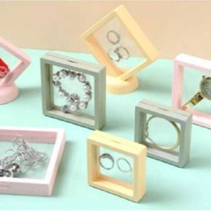 Kotak Penyimpanan Perhiasan Aksesoris Aesthetic / Organizer Dengan Plastik Transparan Tahan Debu