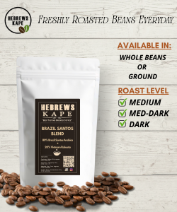 [HK] 1KG BRAZIL SANTOS BLEND IN RESEALABLE POUCH (80% BRAZIL SANTOS ARABICA 20% VIETNAM ROBUSTA)