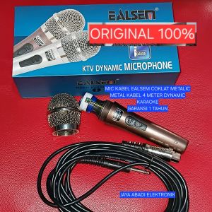 H39 MIC KABEL ORI 100% COKLAT METALIC METAL KABEL 4 METER DYNAMIC KARAOKE DYNAMIC DINAMIX DINAMIK EALSEM PRO DJ MC AUDIO SOUND SISTEM SYSTEM VOKAL VOCAL SULTAN MIK MIX MICROPHON MICROPHONE MIKROPON MICROFON * Model: Ealsem * Frekuenansi: 60-50Hz * Imped
