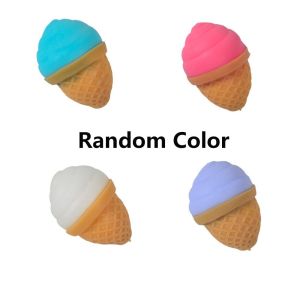 PUZHE ไอศกรีม-ครีม ของเล่นบีบแฮมเบอร์เกอร์ TPR. ของเล่นทางประสาทสัมผัส ของเล่นอยู่ไม่สุขจำลองอาหาร นุ่มนุ่มๆ ของเล่นฟิตเจต ของเล่นบีบอัด ของเล่นตลกๆ