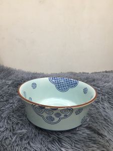 TÔ TRÒN MIỆNG LOE PHƯỚC MAI 19 CM - GỐM SỨ CƯỜNG PHÁT