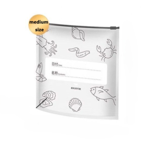 CHTM32 10Pcs/Bag Aluminum Foil Food Bag Reusable Leakproof Kitchen Fresh Bag Fresh-keeping Zip Lock Bag