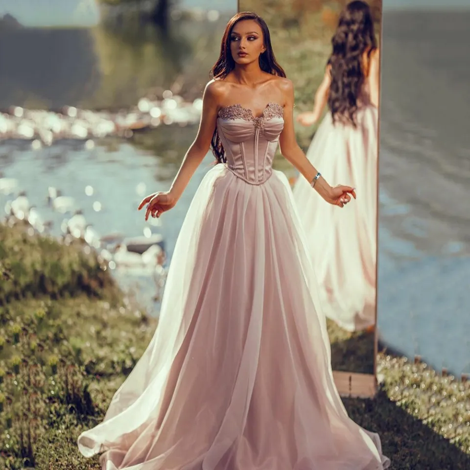 Appealing Wine Colored Designer Gown