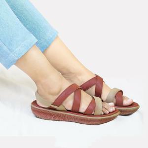 Camou & KEZIA: Sandal Wanita Tali Belakang Anti Licin Tahan Lama