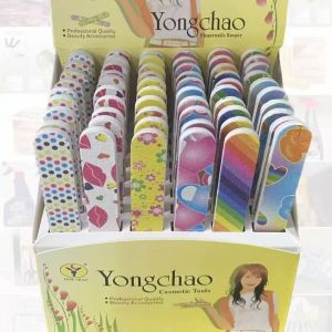 【Daily Suki Store】Double-Sided Nail File & Buffer - Professional Manicure Tool with Round Head | Color-Polished Sanding Buffer for DIY Nails (Random Patterns)