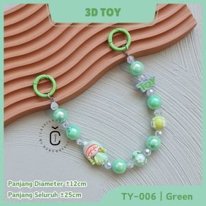 Strap Gantungan Hp Phone String Charm Beads - Gantungan Hp Aestehtic Korea Style Serbaguna / Tali Strap Hp Pendek Universal / Bracelet Phone Chain Manik Manik Korean