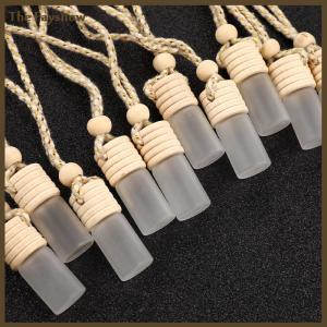 [The Fayshow] 10pcs 5ml Car Perfume Bottle for Essential Oils Air Freshener Perfume Pendant