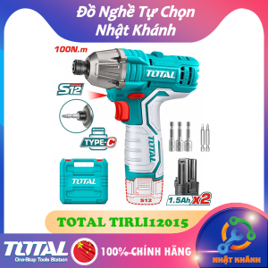 Máy Siết Vít Dùng Pin 12V Total TIRLI12015 [Bảo hành chính hãng 6 tháng]