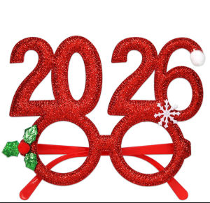 Dizoey 20PCS 2026 New Year Christmas Glasses for Xmas Holiday Funny Creative Eyeglasses Eye Wear Home Party Decoration Supplies Gifts
