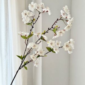 MIRELINA Pink Artificial Sakura Flower Silk Decorative Fake Cherry Blossoms  Peach Artificial Faux Plants Wedding Decoration