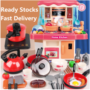 Kitchen Play Set with Music Kids Toys Pretend Play Set 【厨房过家家玩具】新款儿童益智声光迷你厨房