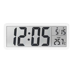 SUYO Electronic Wall Clock Date Wall-mounted Digital LED Clocks 12/24H Multi-functional Voice Control Display Table ClockFast shipping