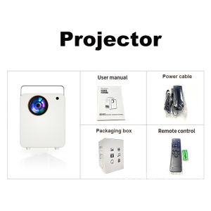 Proyektor mini proyektor T2 Android Proyektor WIFI 4K 8000 Lumens Rumah Pintar LED Home Theater