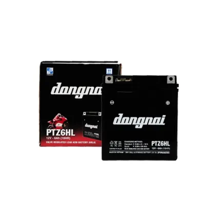 Ắc Quy Đồng Nai PTZ6HL 12V-6Ah cho xe máy Dream Wave Future Sirius Jupiter Taurus Mio