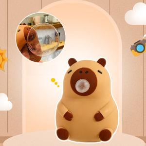 Cartoon Capybara Squeeze Toy Keychain Bubble Spitting Design For Stress Relief And Decoration
