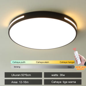 lampu led plafon rumah Minimalis Ceiling Bisa Sinar 3 Warna Led 72W Bentuk Persegi Untuk Ruang Tamu